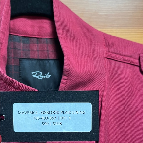 Red Maverick Women's Jacket by Rails - Picture 5 of 7